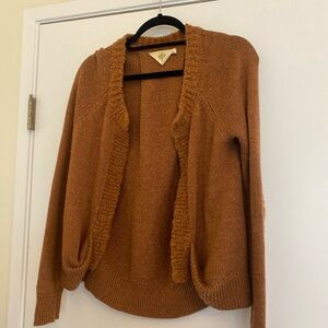 Anthropologie HRW Burnt Orange Cardigan
